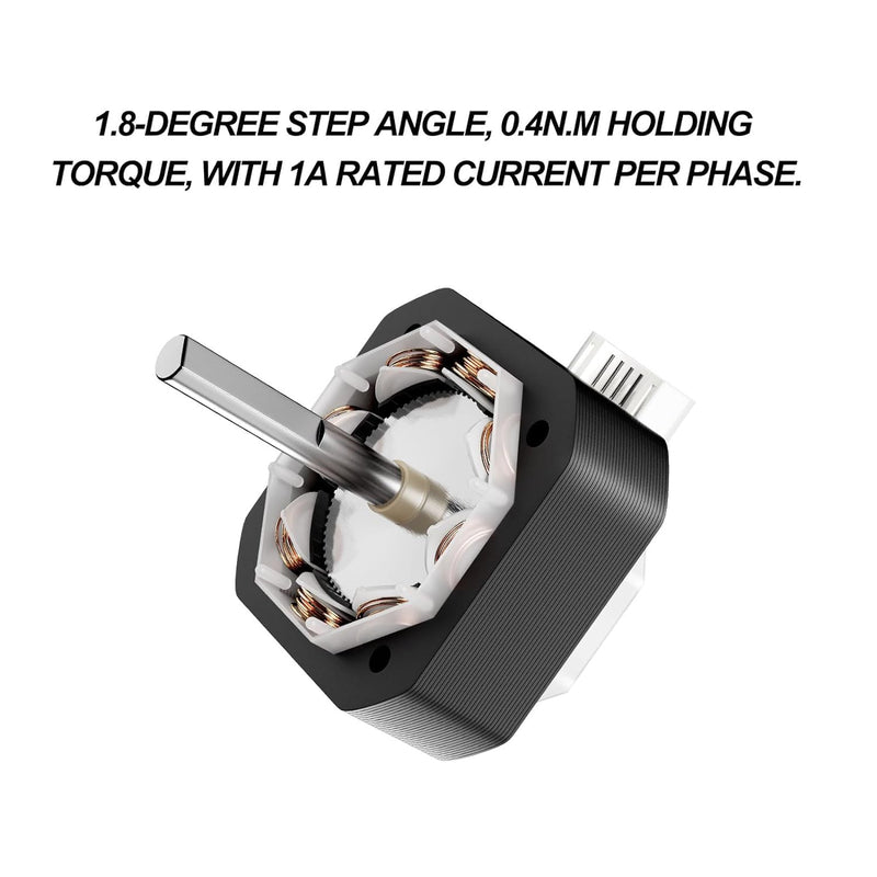 [Australia - AusPower] - FDM 3D Printer Stepper Motor 42-40,2 Phases 1A 1.8 Degrees 0.4 N.M Stepper Motor 3D Printer Extruder, for Creality Ender-3 Series and CR-10 Series E-axis (42-40(2Pcs)) 42-40 2PS 