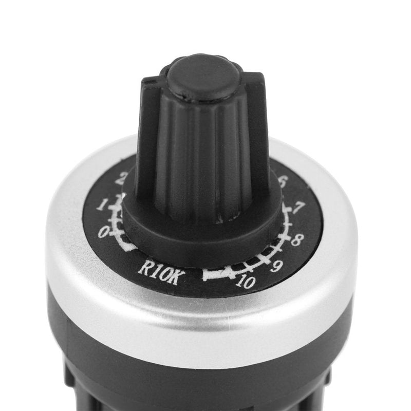 [Australia - AusPower] - Panel Mount 10K Potentiometer VSD VFD for Variable Speed Drive Invert Resistance Adjustment Rotary 
