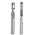 Solid carbide spiral flush cutter, upcut, diameter 8 mm, NL 28.6 mm, shaft 8 mm | 2 ball bearings ensure precise template guidance. Upcut spiral improves chip removal and milling performance. 8x28mm