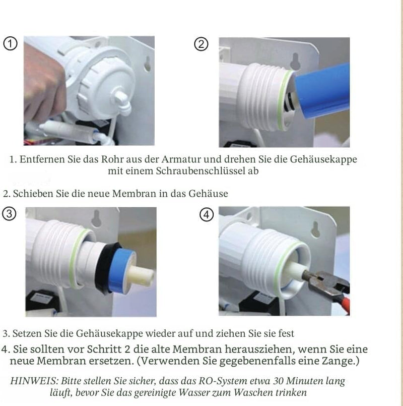Universal Compatible 75 GPD Reverse Osmosis RO Membrane Replacement NSF Certified | Replacement cartridge for RO water filter, 11.75" x 1.75"