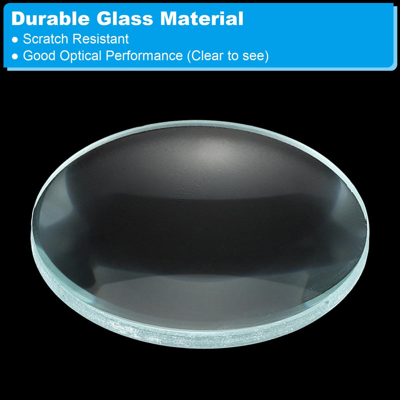 [Australia - AusPower] - PATIKIL 2" (50mm) Focal Length Double Convex Lens, 3 Pcs 30mm Diameter 5mm Height Glass Optically Polished Round Edges Lens for Physics Experiment, Clear 