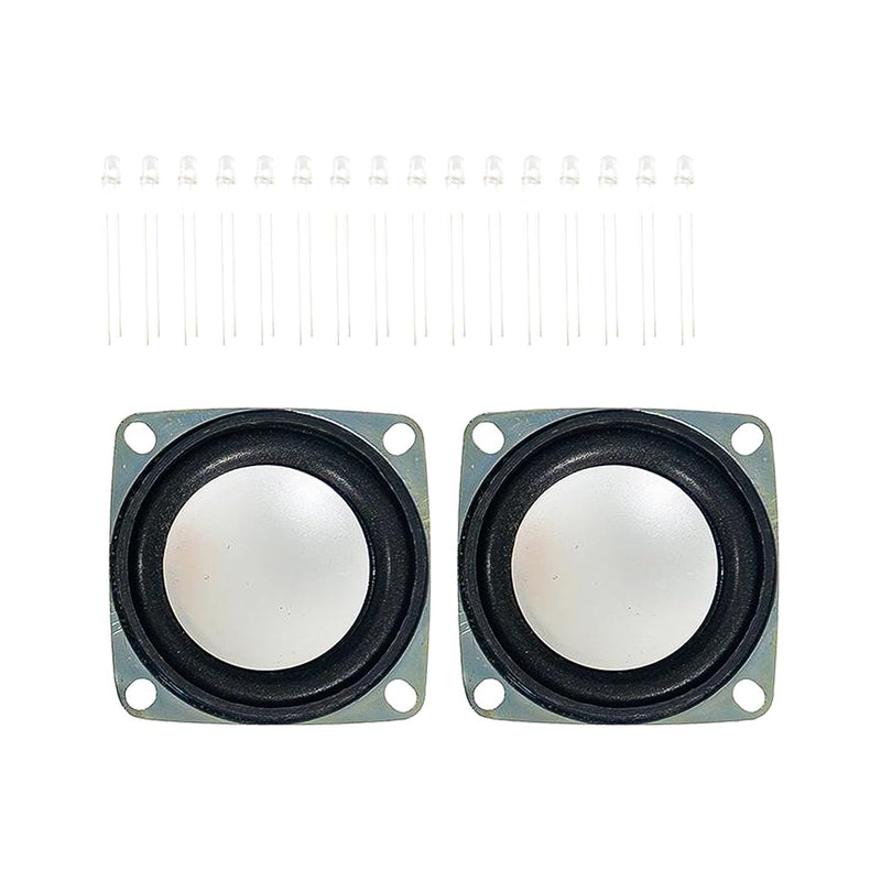 Electronic Soldering Kit Radio Mini Amplifier 87.5-108MHz DIY Kit Amplifier Bluetooth Speaker with Spectrum Soldering Exercises Loose Parts