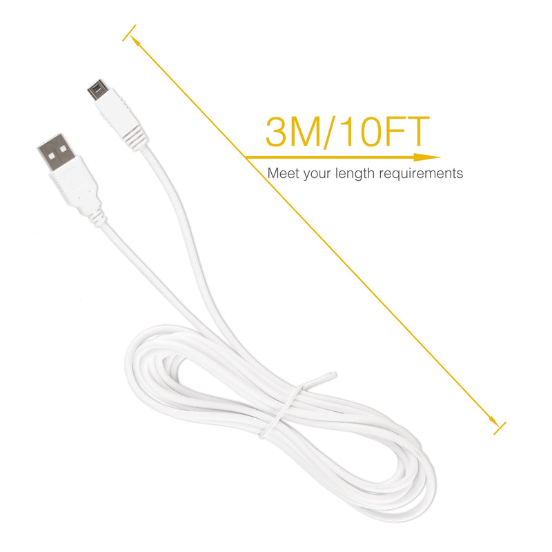 [Australia - AusPower] - Charger Kits for Wii U Gamepad, AC Power Adapter Charger and USB Charging Cord for Nintendo Wii U Gamepad Remote Controller 