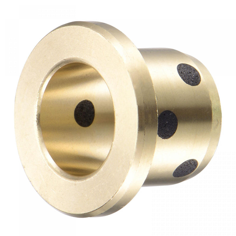 [Australia - AusPower] - uxcell Flanged Sleeve Bearings 12mm Bore 15mm OD 15mm Length 21mm Flanged Dia 3mm Flange Thickness Wrapped Oilless Bushings Brass 2pcs 12x15x15mm 
