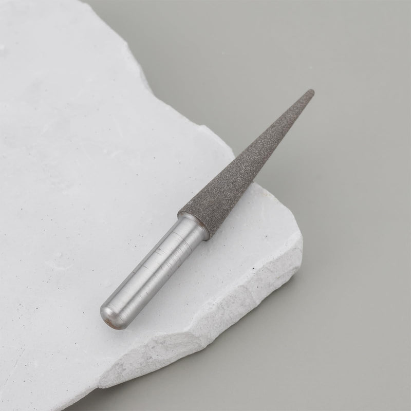 [Australia - AusPower] - Briny River Conical Diamond Grinding Head with 6 mm Shank for Cutting Cutters and Rotary Tools 40 x 8 x 25 mm 40x8x25mm 