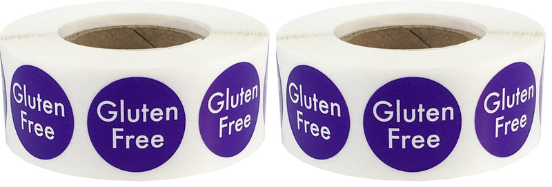 Gluten Free Food Rotation Labels .75 Inch Round Circle Dots 500 Adhesive Stickers (Pack of 2) 3/4" Circle (Pack of 2)