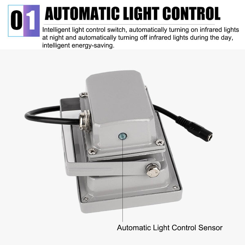 [Australia - AusPower] - Night Vision IR Illuminators 940nm Invisible 6-LEDs Infrared Light IP65 Water-Resistant Outdoor Floodlight for Security Cameras (940nm IR, 90° Angle for 4mm Lens) 940nm IR, 90° Angle for 4mm Lens 
