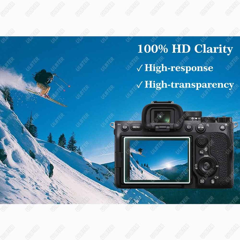 [Australia - AusPower] - Screen Protector for Sony A7 IV Alpha 7 IV A7IV A7M4 A74 & Hot Shoe Cover [3+2 Pack] Tempered Glass Cover 0.3mm 9H Hardness Anti-Scrach Anti-Bubble 