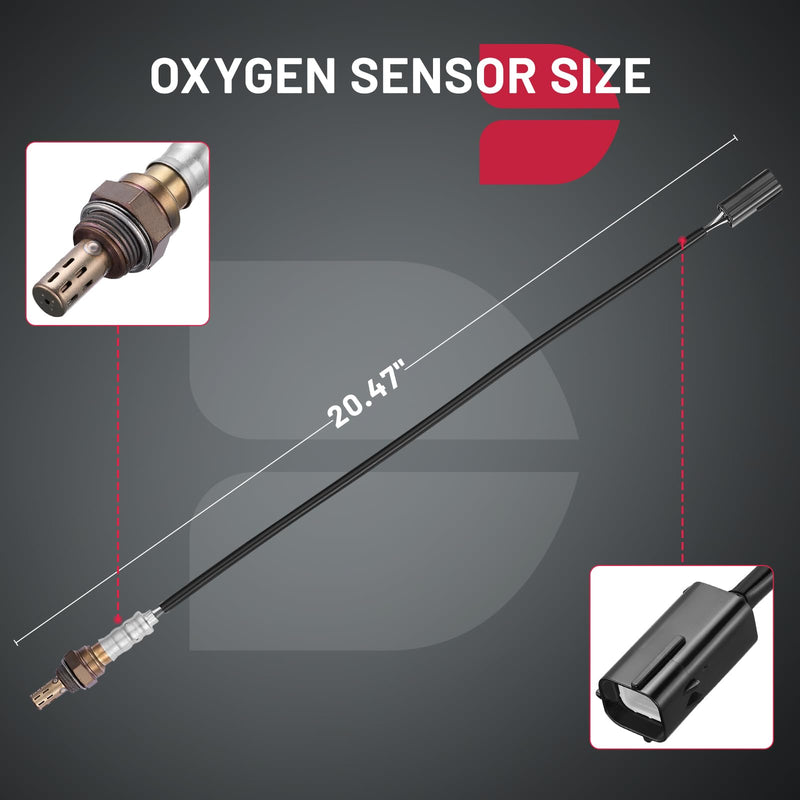 BDFHYK 234-4380 Oxygen Sensor Downstream Left or Right O2 Sensor, Compatible with Altima Sentra Maxima Murano Rogue Quest G37 2Pcs Replacement 2PCS