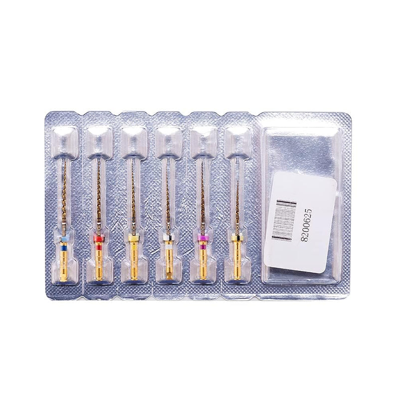 [Australia - AusPower] - Endodontic Dental Endo Files Rotary NITI Controlled Memory Files X-Pro Gold Taper Tips F1/F2 /F3 /SX /S1 /S2 (Assorted 25MM) Assorted 25MM 