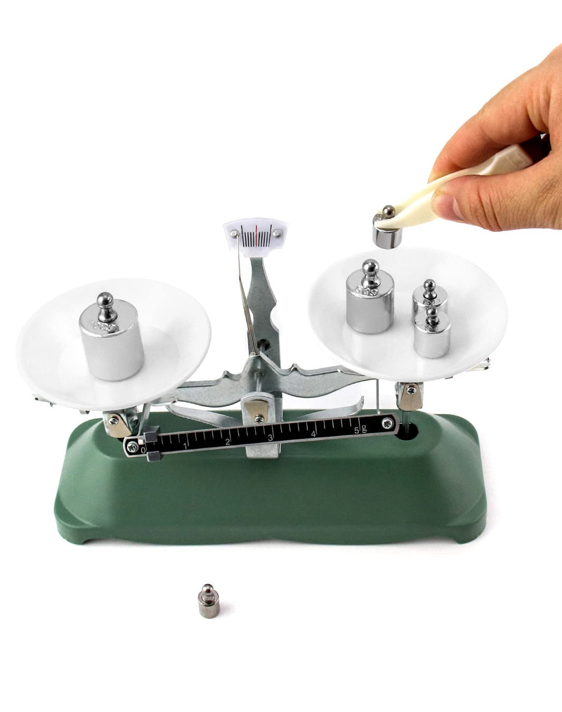 QWORK Balance Scale, 200g / 0.2g, Laboratory Triple Beam Balance Beam Scale for Teaching Tool