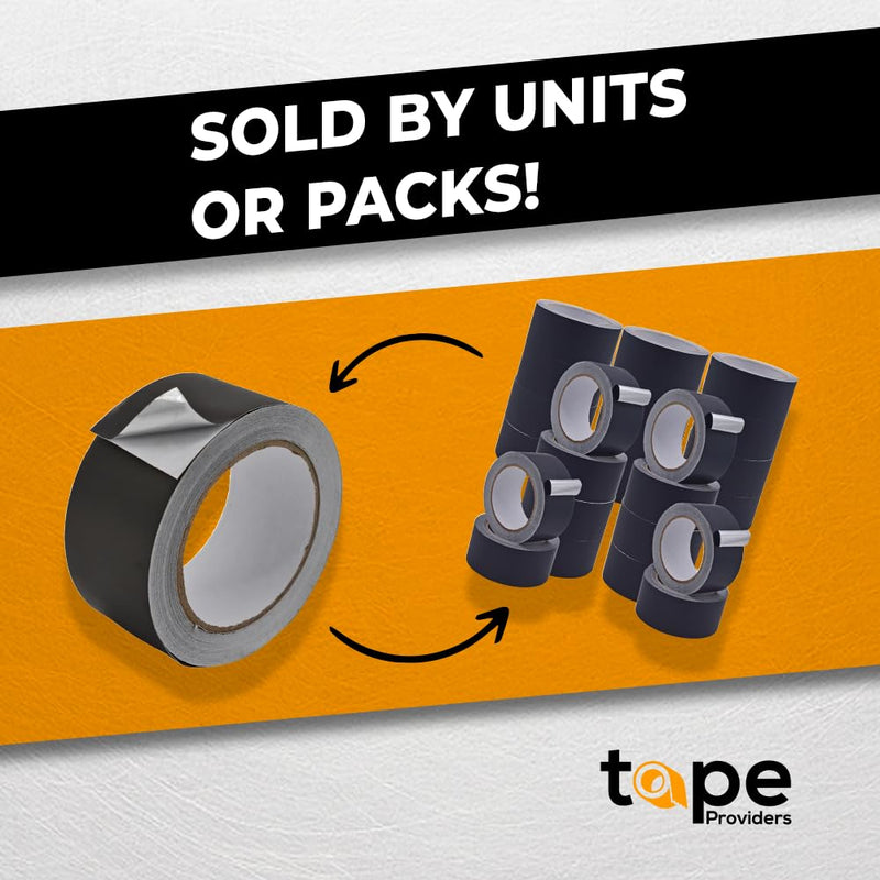 WOD AF-20A-B Black Matte Aluminum Foil Tape General Purpose Non Reflective Hot & Cold Shield Resistant - Good for HVAC, Air Ducts, Insulation, Metal Repair: 2 in. x 27 yds. (Pack of 1) 2" in. x 27 yds.