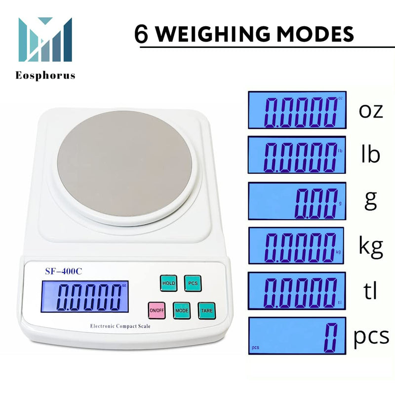 [Australia - AusPower] - Eosphorus Science Digital Scale Mass Balance Chemistry Laboratory Digital Scale Gram Scale 0.01g Accuracy  Ounces and Grams Scale 