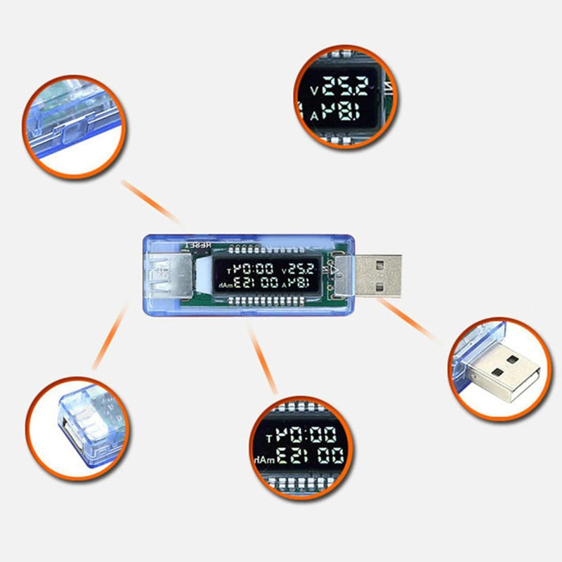 [Australia - AusPower] - LCD USB Multimeter: Current Voltage Doctor Tester for Charger Capacity & Power Bank 