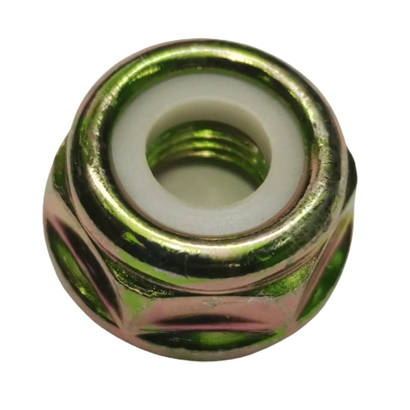 [Australia - AusPower] - (4Pack) Blade nut, M10 * 1.25 Left-Hand Threaded Flange nut Replacement Part, Used for Lawn Mower Cutting Machine Trimmer Accessories 