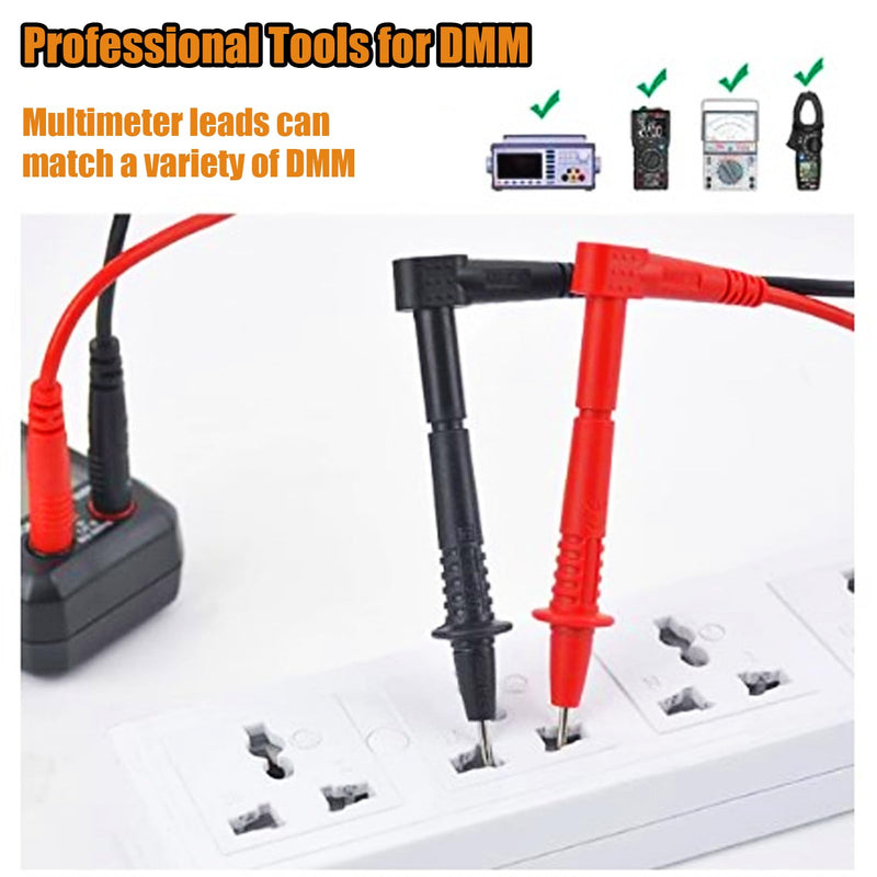 [Australia - AusPower] - 25Pcs Multimeter Test Cable Kit with Probe Line, Wire Hook Clip, Tweezer, and Precision Probes, Easy-to-Use Testing Kit for Digital Electrical Testing 