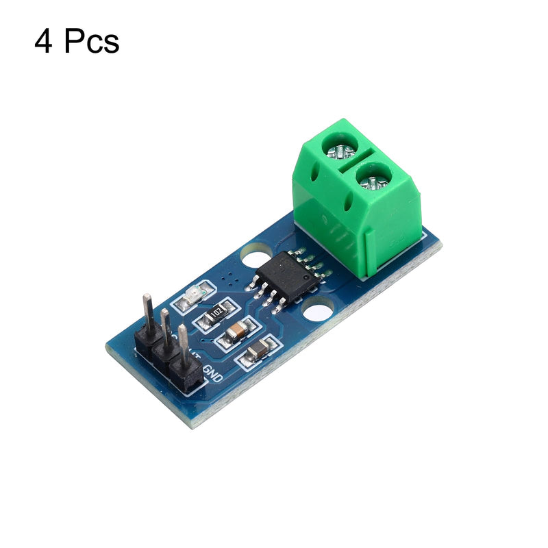 [Australia - AusPower] - MECCANIXITY 4pcs ACS712 Current Sensor Module 5A Range Hall Effect Current Sensor Current Measuring AC/DC for Detecting Current 