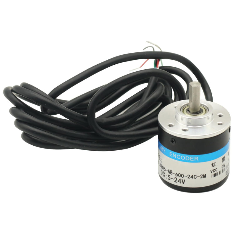 [Australia - AusPower] - Photoelectric Incremental Rotary Encoder 600PPR AB 2 Phase DC5-24V NPN Optical Encoder 