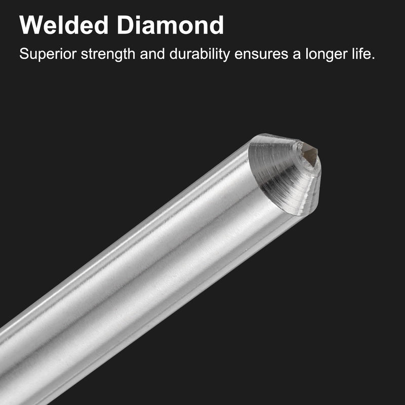 [Australia - AusPower] - uxcell 5pcs Diamond Dressers, 9.5mm x 152mm (3/8" x 6") Single Tapered Point Grinding Wheel Round Pen Welded Diamond Dressing Tools, Silver Tone 3/8" x 6" 5 