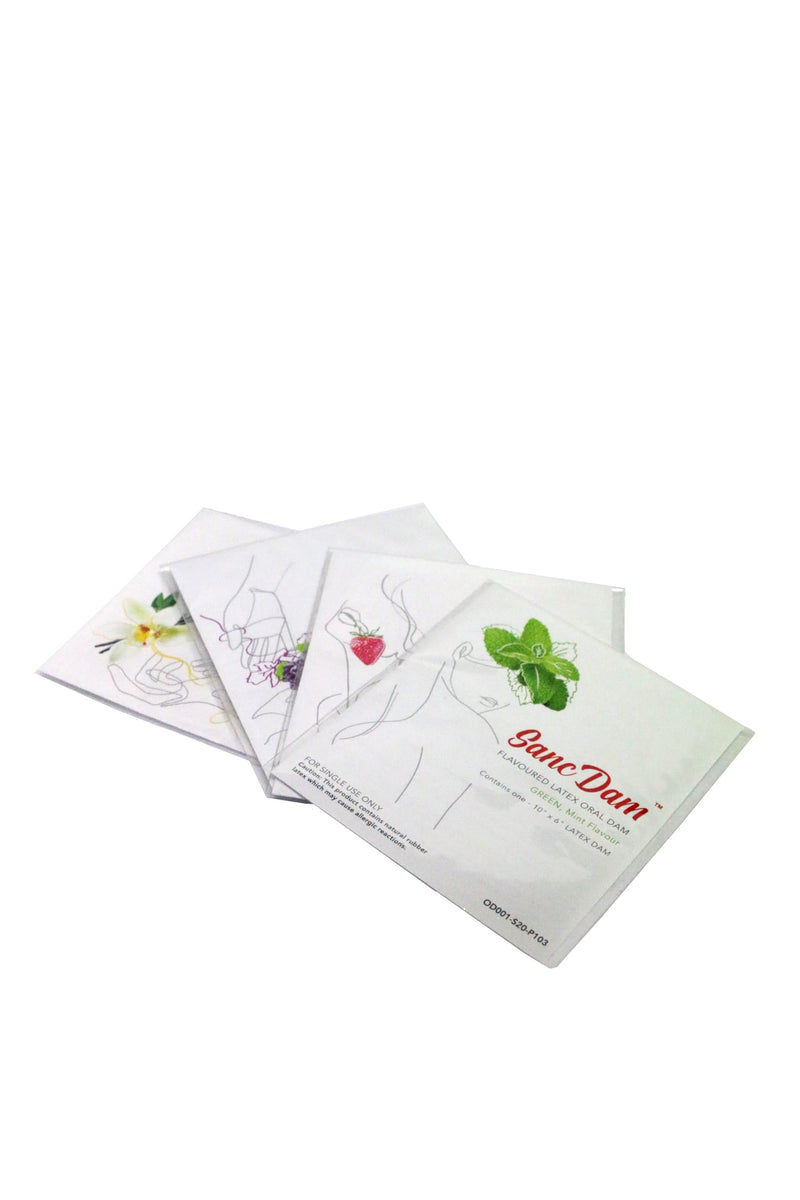 [Australia - AusPower] - Mint 12 Count SancDam Ultra-Thin 0.07mm Oral Sex Dam Membrane, Men and Women Giving Each Other Oral Sex, Cunnilingus Prop SM Fellatio, Oral Dams Covering for Lesbian Or Couples Sex (Dental Dams) 