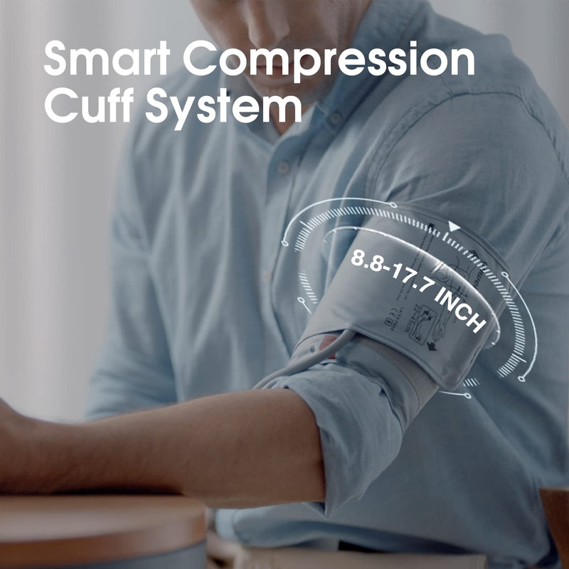 [Australia - AusPower] - yuwell Blood Pressure Monitor for Home Use, Digital Monitors with Wide Range Arm Cuff, 99 Memories and Voice Broadcating, Batteries and AC Adapter inluded, Style 660 Series 