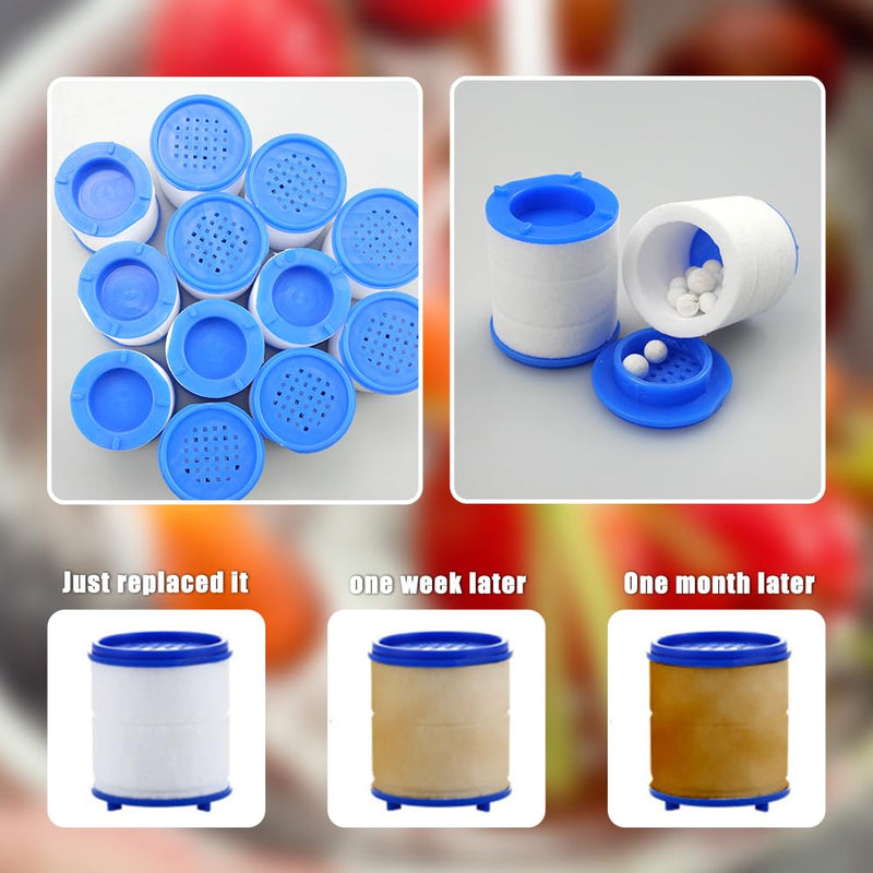 [Australia - AusPower] - oupados 12 Pieces Filter Element for Tap Filter Water Filter Tap Drinking Water Tap Filter Attachment for Sink, Kitchen, Bathroom 