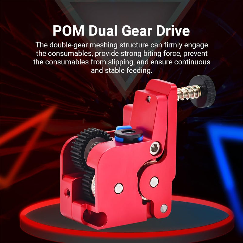 Upgraded K1 Extruder Full Metal 1.75mm Filament No Motor Extrusion Kit POM Dual Gear Drive for K1/K1C/K1Max 3D Printer
