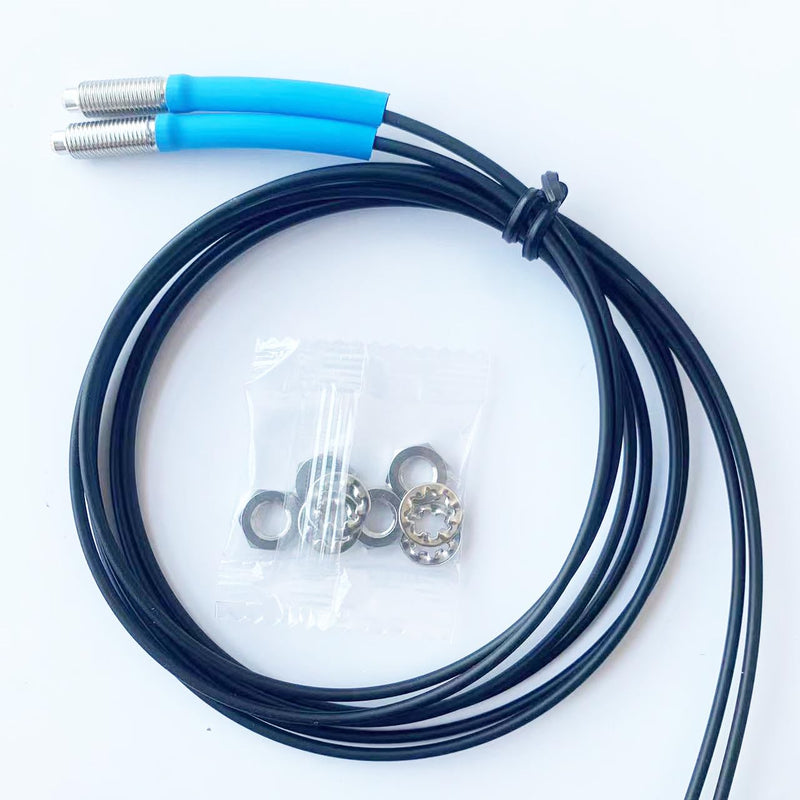 [Australia - AusPower] - FT610 Fiber Optic Sensor,Through-Beam Reflection Fiber Optic,1m Line Length,M6 Sensor Probe Through-Beam Reflection Optical Sensor 
