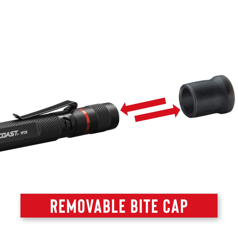 [Australia - AusPower] - Coast HP3R 385 Lumen Rechargeable LED Penlight with Twist Focus, Red 