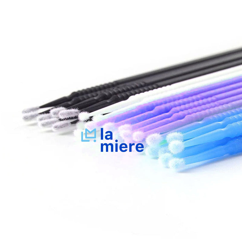 [Australia - AusPower] - 400Pcs/Box Bendable Dental Microbrush Applicator, Disposable Micro Brushes International Regular 2.5mm Blue 