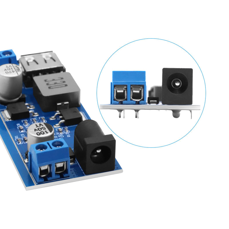 [Australia - AusPower] - APKLVSR DC-DC 24V/12V to 5V 5A Step Down Converter, Step Down Power Supply Buck Converter Module with USB Port 