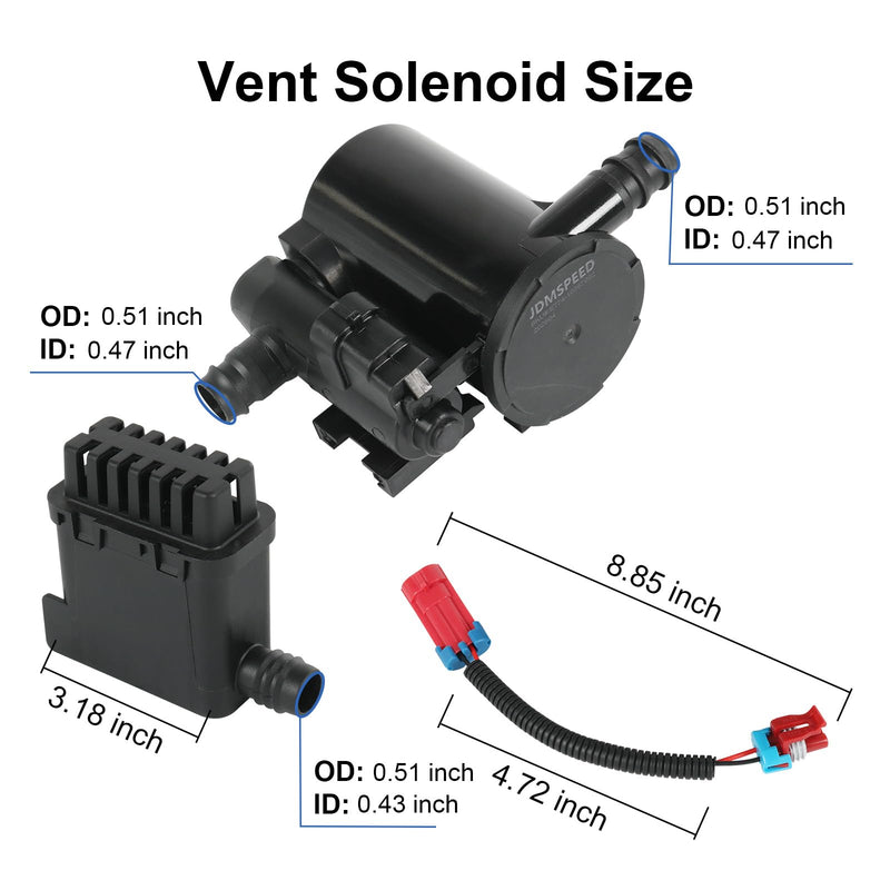 Evap Canister Vent Solenoid Valve P0449 Compatible with Chevy Silverado GMC Sierra 1500 2500 3500 HD Classic 2004-2010 Vapor Canister Vent Solenoid Replaces# 911-237 19207763 10357992 CVS34