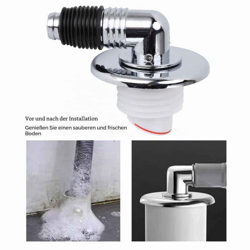 Drain Cover for Washing Machines, 3.4 Inch Shower Drain Cover with Pipe Connector, Square Disposable Drain Valve with Quick Drainage Shower Plug, Default, Modern