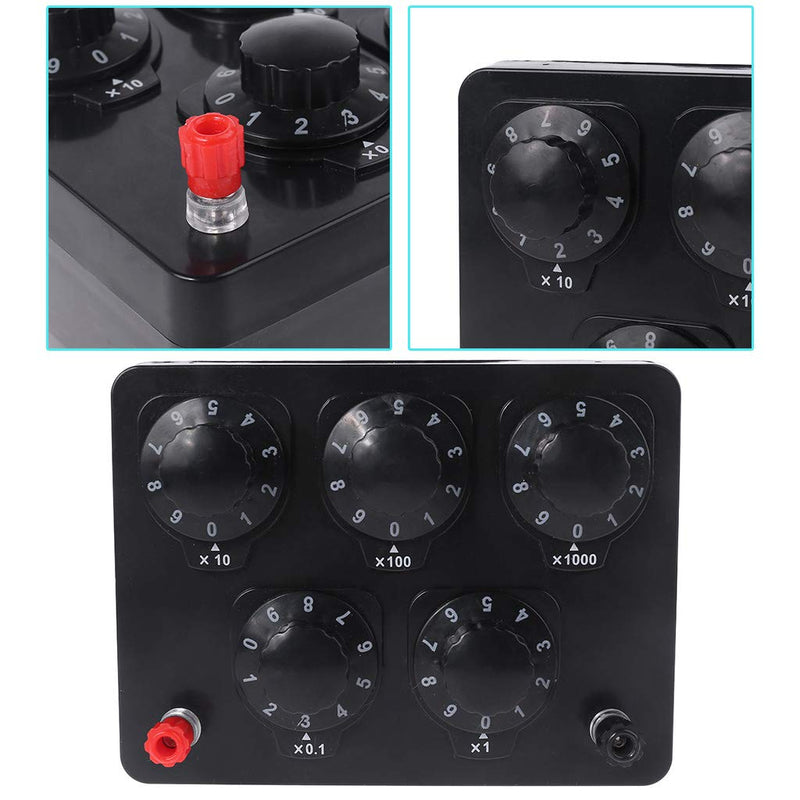 [Australia - AusPower] - 0-9999.9 Ohm Variable Resistance Box Decade Resistor Experimental Equipment for Physical School Teaching 