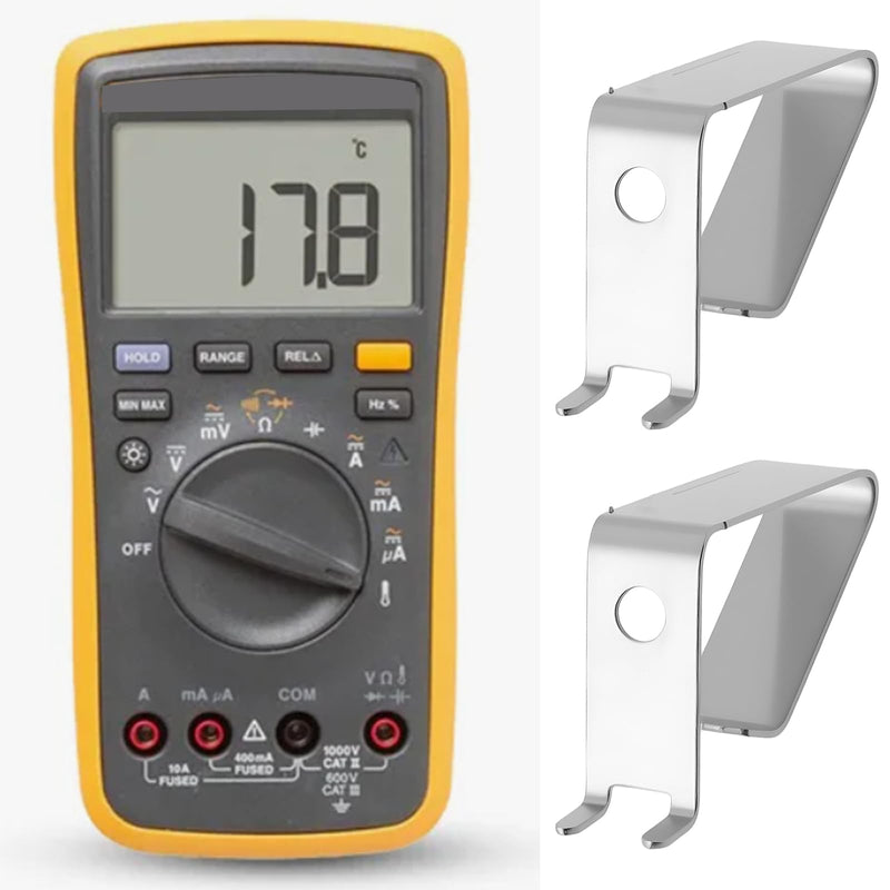 [Australia - AusPower] - eMagTech 2Pcs Multimeter Mainboard Battery Contact Spring Double Welded Spring Compatible with FLUKE 15B 17B 18B 111 112 115C 116C 117C Multimeter 