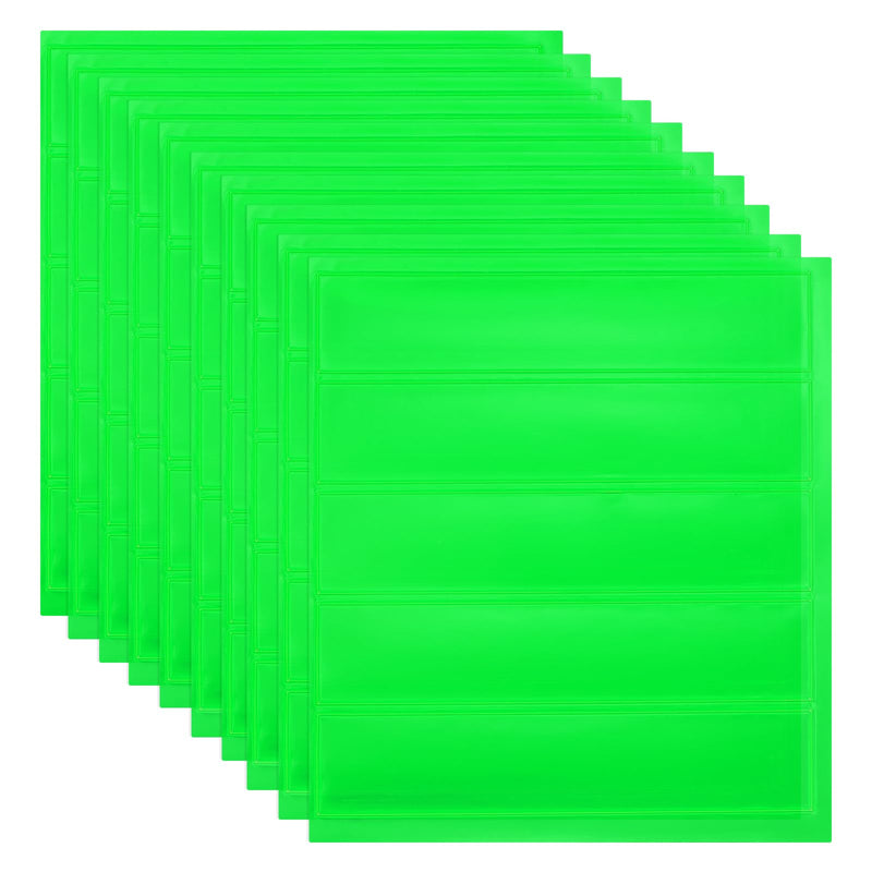 PATIKIL Hard Hat Reflective Stickers, (5 x 6 Inch, Grass Green) (10 Pcs), Retro Reflective Safety Tape Durable Adhesive Helmet Stickers, Suit for - Hard Hats/Helmets/Mailboxes