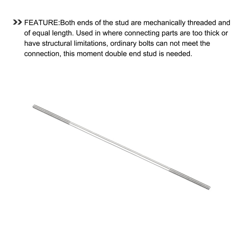 [Australia - AusPower] - METALLIXITY Double Ended Stud Screws (M3 Thread 120mm Length) 10pcs, 304 Stainless Steel Dual Threaded Rod Bolts - for House Maintenance M3x120mm 10 