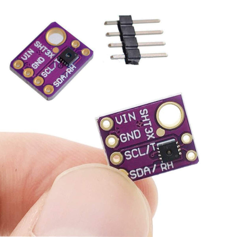 [Australia - AusPower] - DAOKI 2.5V-5V SHT31 Temperature and Humidity Sensor Module Digital Output Temperature and Humidity Sensor Module IIC I2C Interface 3.3V GY-SHT31-D with Male and Female Dupont Cables for Arduino 