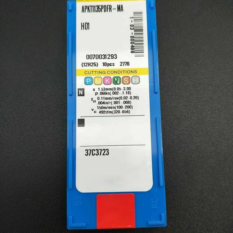 [Australia - AusPower] - CNC Carbide Insert Router Bit APKT1135PDFR-MA H01 APMT1135 CNC Carbide Aluminum Router Blade 