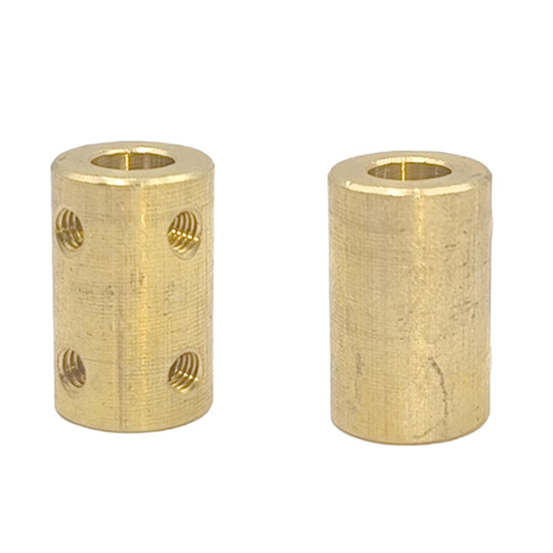 [Australia - AusPower] - 5Pcs 7mm to 8mm Brass Rigid Motor Shaft Coupling Coupler Transmission Connector Sleeve Adapter for RC Boat Car Airplane 3D Printers 
