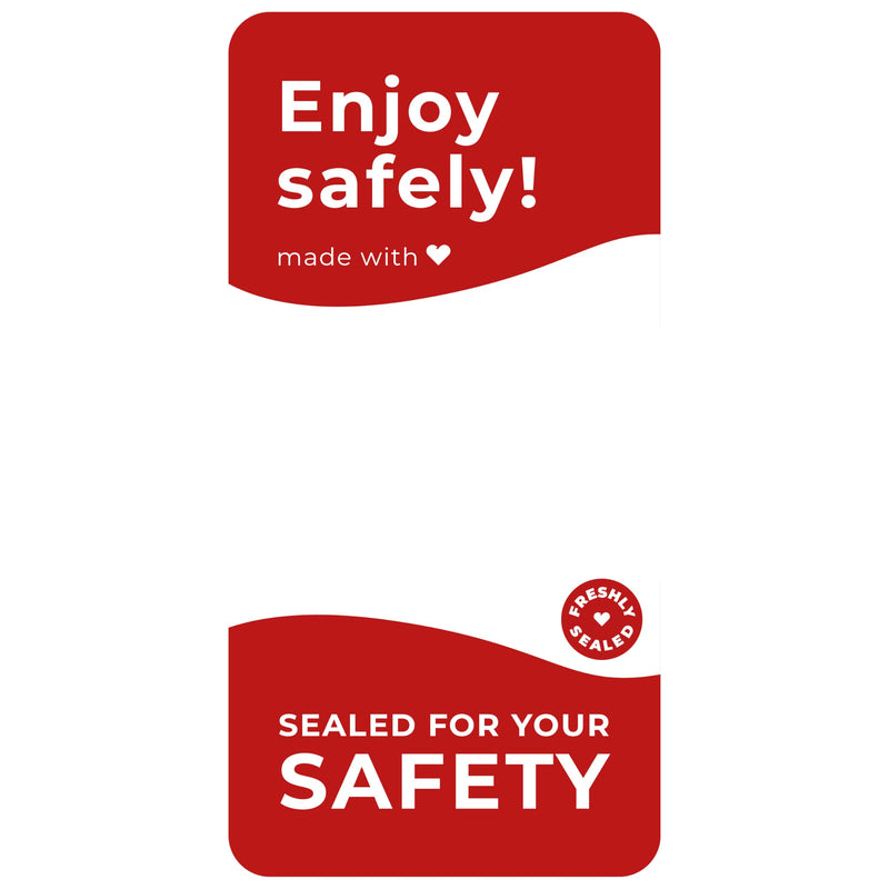 Tamper Evident Writable Delivery Labels 2” x 4” – Tamper Proof Stickers for Food Delivery Takeaway Box - 500 Food Safety Stickers with Easy Tear-Off – Strong Adhesive Seal Stickers for Food Delivery 2 x 4"