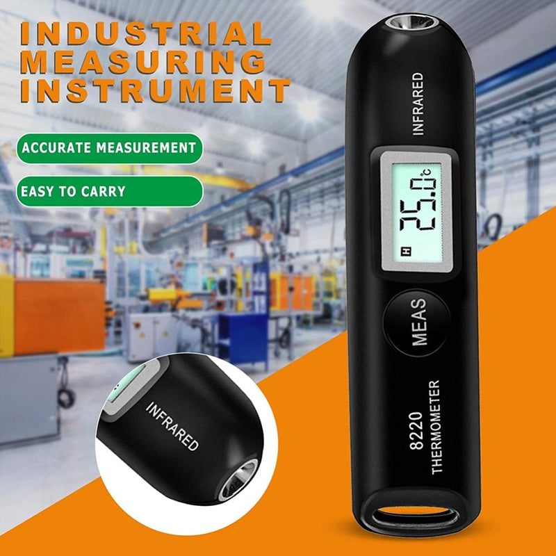 [Australia - AusPower] - AUNMAS Non Contact Digital Infrared Thermometer with Targeting, Pocket Temperature Pen with LCD Screen, High Accurate Handheld Temperature Measurement for Industrial and Laboratory Settings 