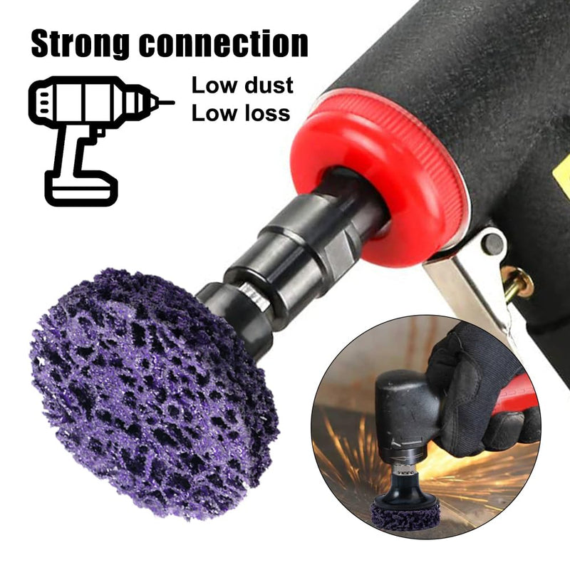 [Australia - AusPower] - CSD Disc Grinding Disc Drill 50 mm, 2 Inch Coarse Grinding Disc, Coarse Cleaning Disc with Disc Pad Holder, Nylon Fabric Disc for Angle Grinder Removal of Paint Rust Welds 