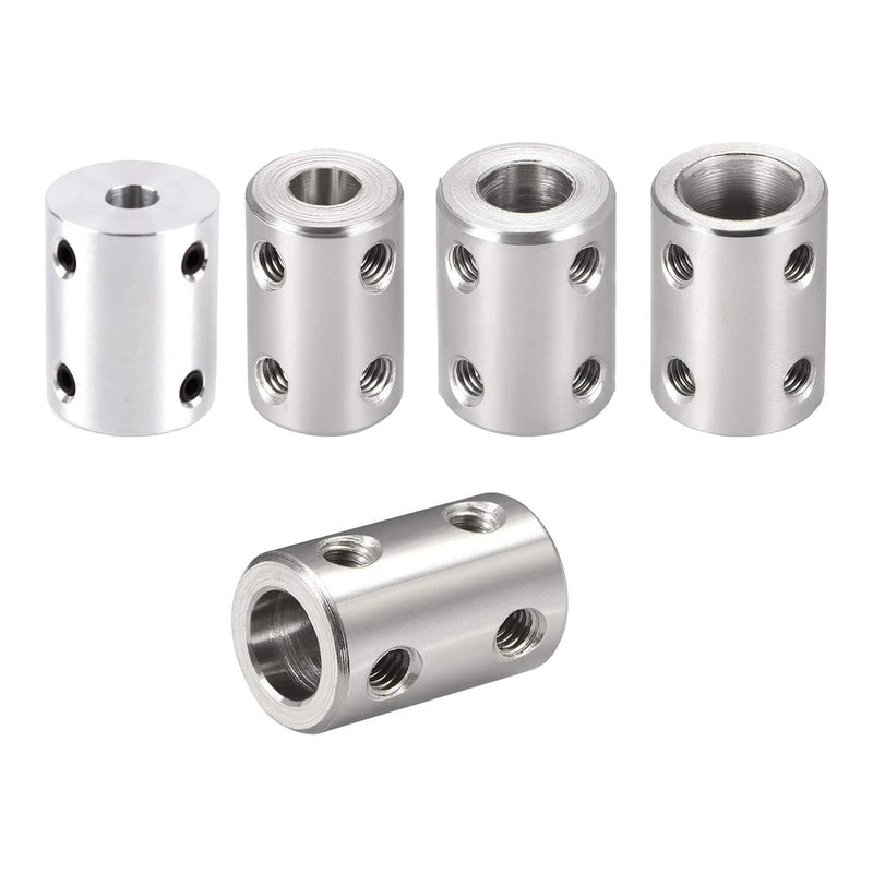 [Australia - AusPower] - 8mm to 10mm Bore Rigid Coupling Set Joint with Screw Wrench L22XD16 Stainless Steel,Shaft Coupler Connector for 3D Printers, Motor Accessories,2pcs 8mm to 10mm 2 