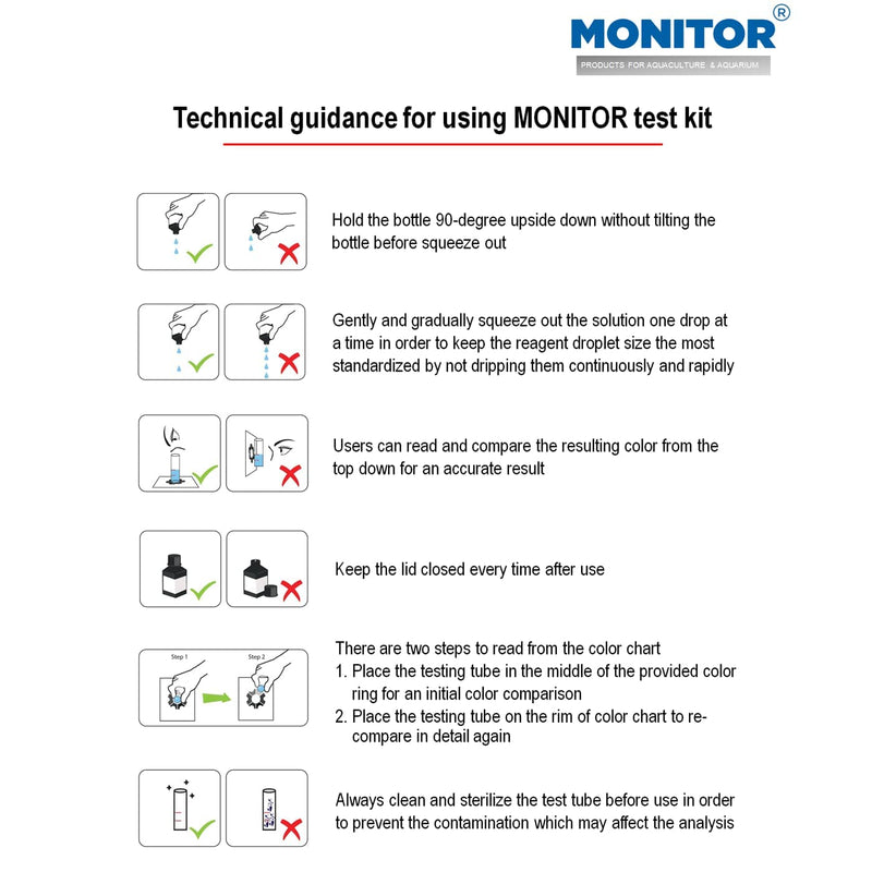 [Australia - AusPower] - Monitor DISSOLVED Oxygen Test KIT (60 Tests) - Monitor Aquarium and aquaculture Water Quality 