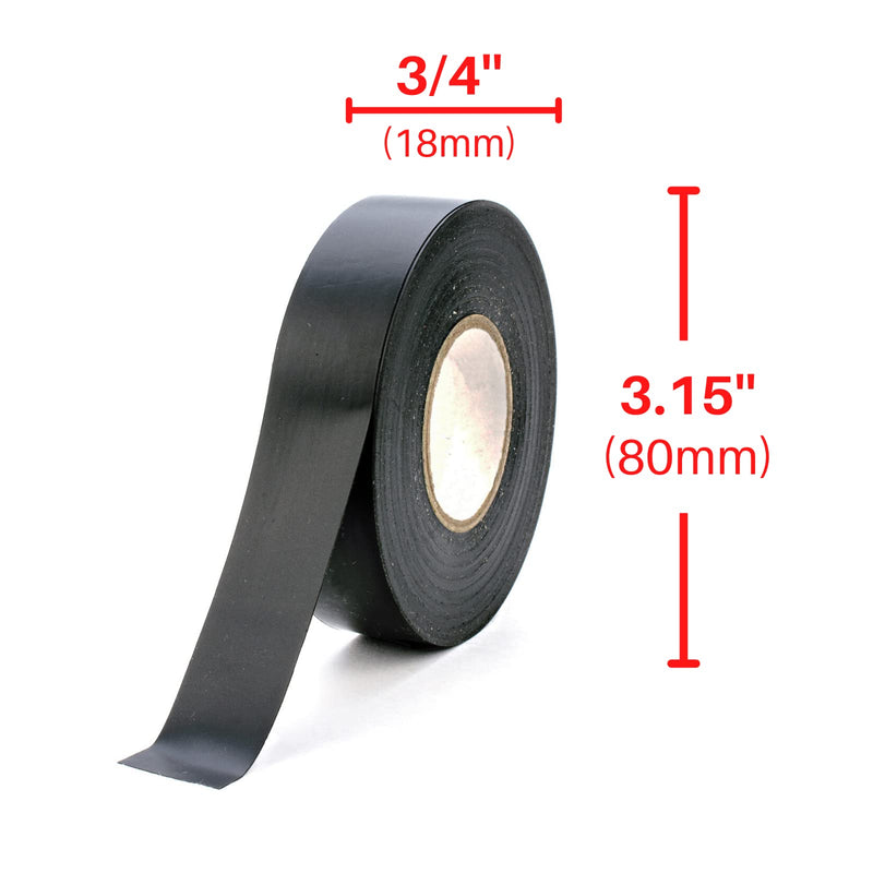 Xtricity Vinyl Multicolor Electrical Tape 3/4 inch x 66 Ft for Electrical Insulation, Wire Bundling and DIY Repairs – Durable, Stretchy, General Purpose – Up to 600V (6 Pack) 6 Pack