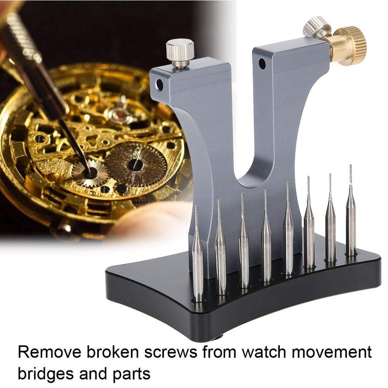 [Australia - AusPower] - Taidda Damaged Screw Extractor, Practical Stainless Steel 8 Pins Damaged Screw Extractor Broken Screw Remover Tool for Watch Makers 