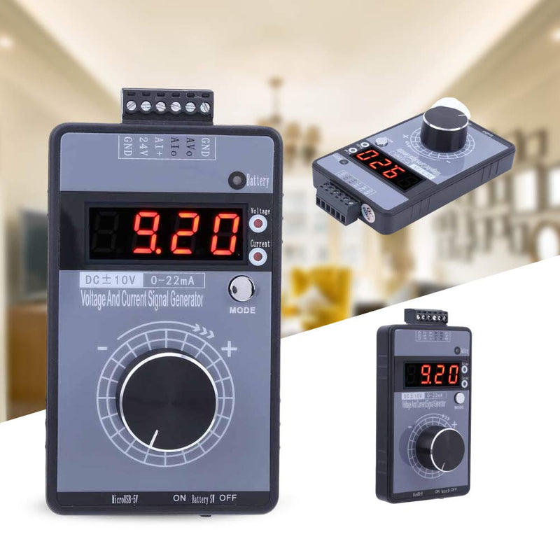 [Australia - AusPower] - Hanheld 0-10V 0-22mA Digital Signal Generator Adjustable Voltage Analog Simulator 