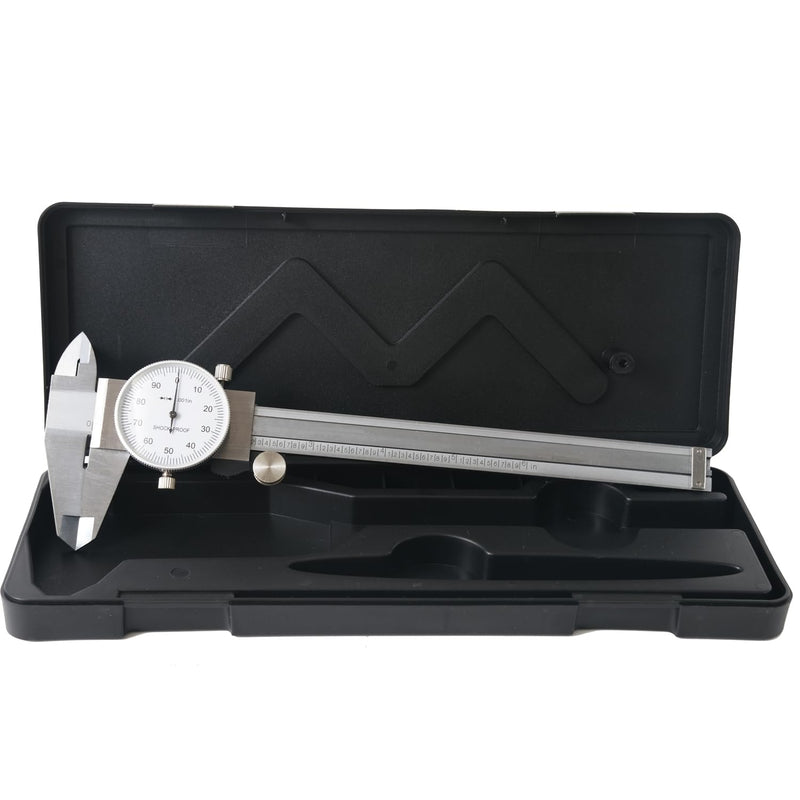 [Australia - AusPower] - Dial Caliper Shockproof Dial Caliper Precision Caliper with Watch 0-6" Range, 0.001 Resolution 6 Inch with 0.001" Precision Calipers 4-Way Measurement with Plastic Case 