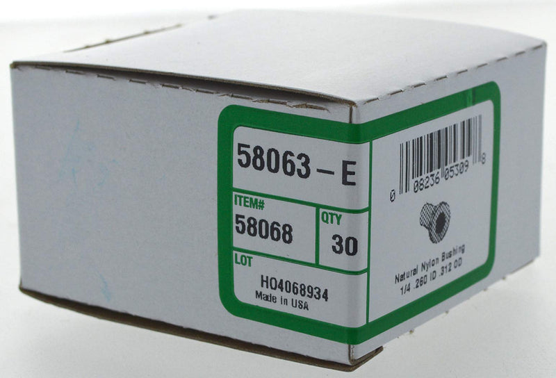 [Australia - AusPower] - Hillman 58068 0.312 O.D. Nylon Flanged Bushing, Numer- 1/4, 30-Pack,White 